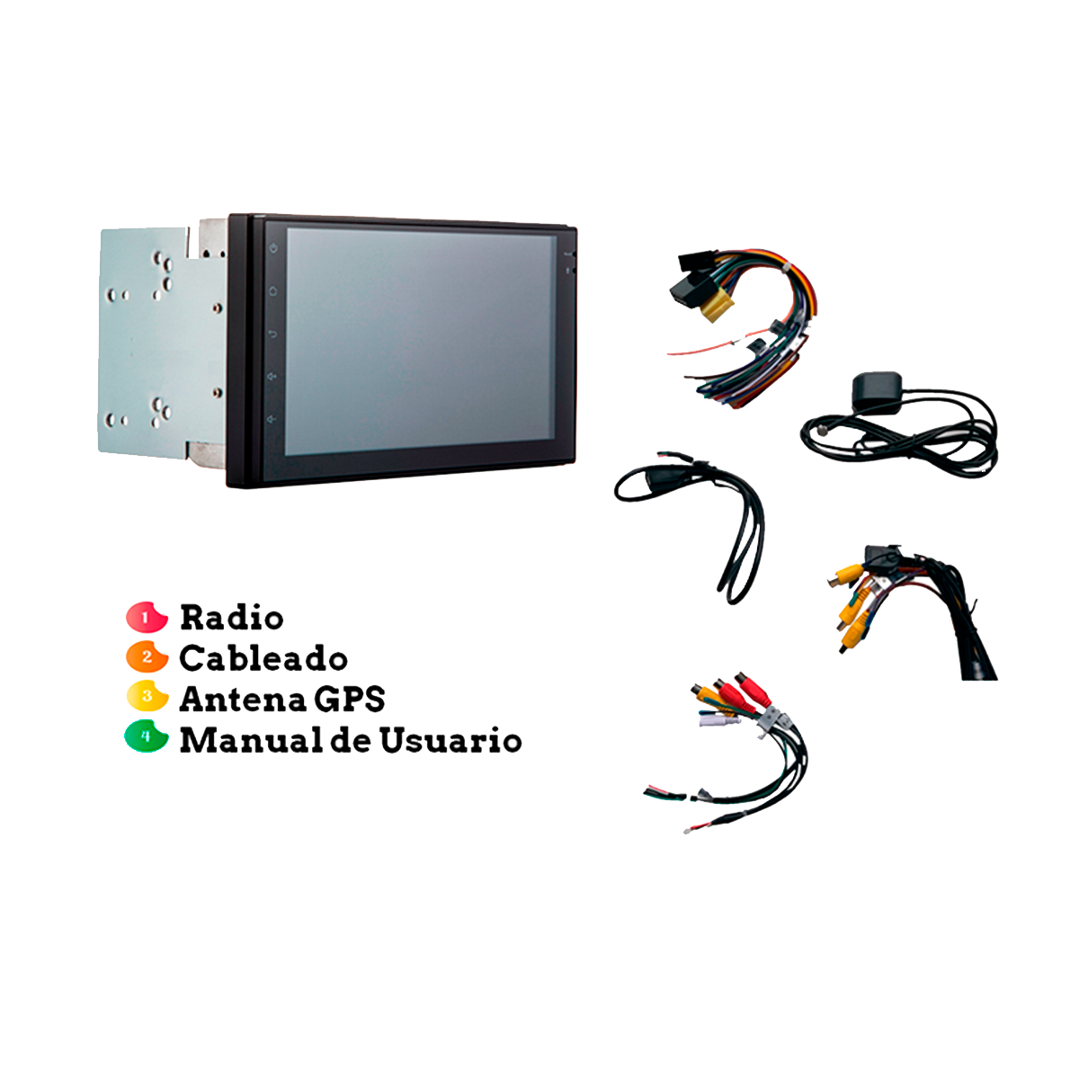 Radio Android para carro WiFi, Bluetooth, USB y GPS Radio Android para carro WiFi, Bluetooth, USB y GPS